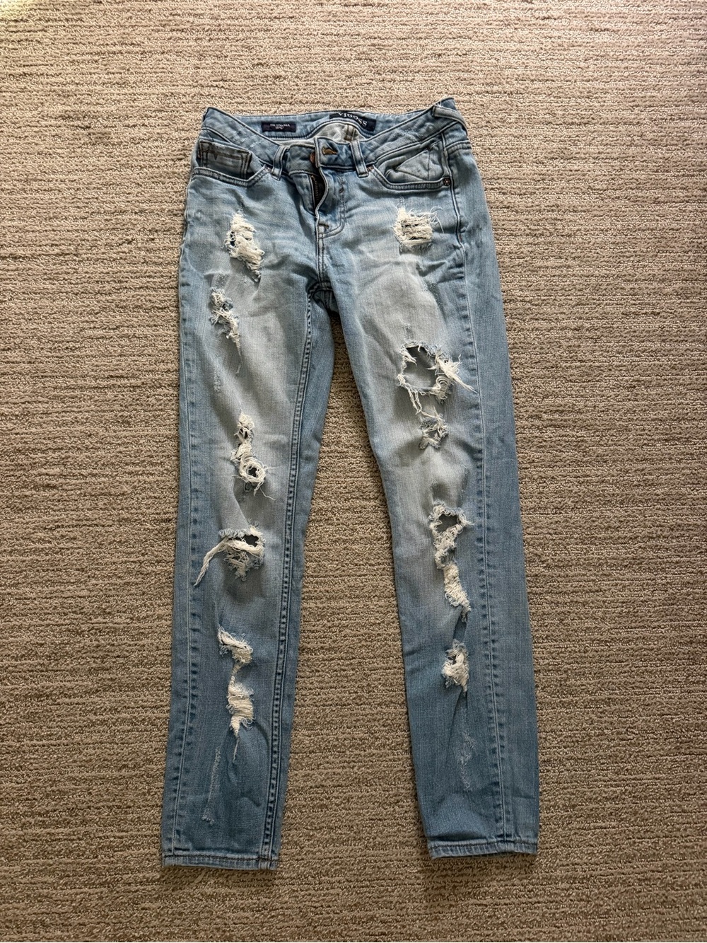 Light Blue Distressed Vigoss Jeans